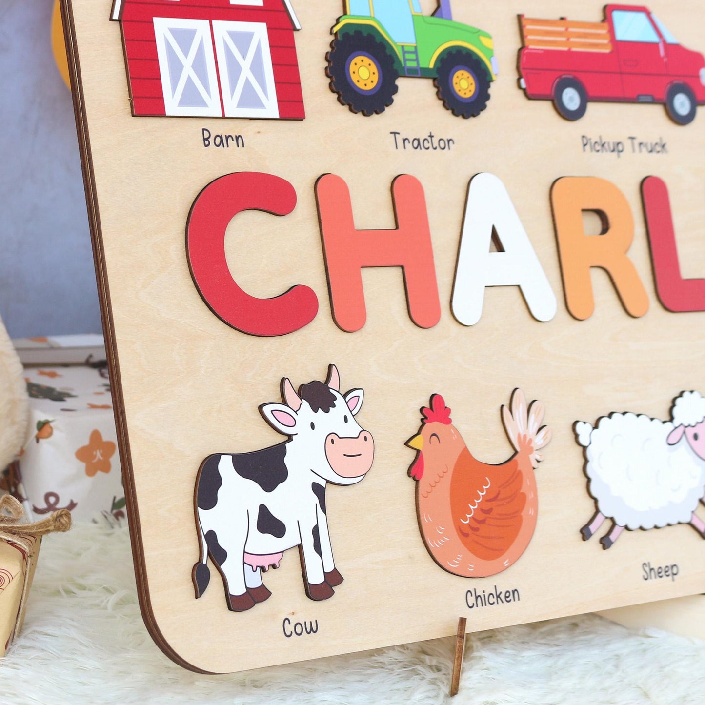 Personalized Name Puzzle for Kids | New Baby Gifts | 1st Birthday Gift | Montessori Toys Gift For Toddlers | Baby Shower Gift