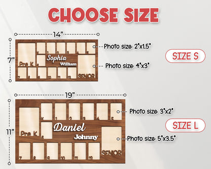 School Years Photo Frame,Pre K to Graduation School Picture Frame,Custom Grade School Photo Frame, Senior Gift,Back to School Kid Gift