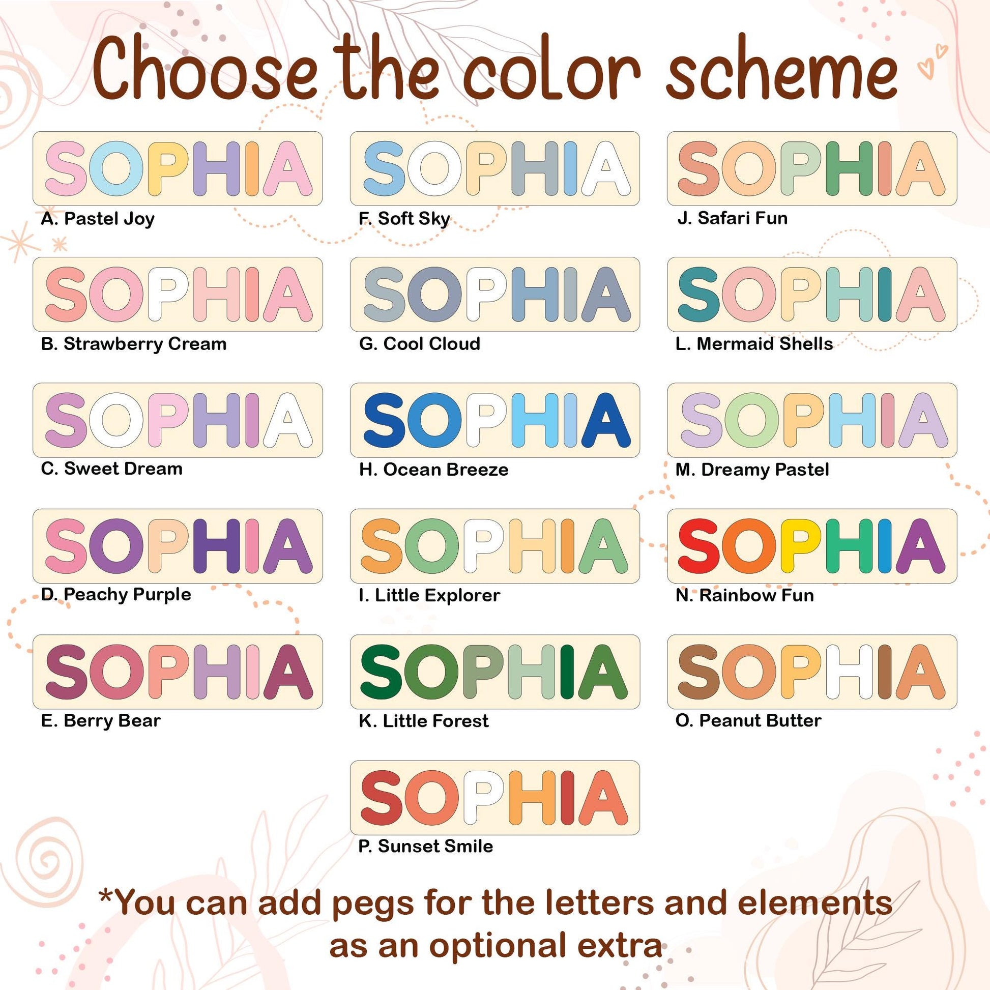 Personalized Name Puzzle for Kids | New Baby Gifts | 1st Birthday Gift | Montessori Toys Gift For Toddlers | Baby Shower Gift