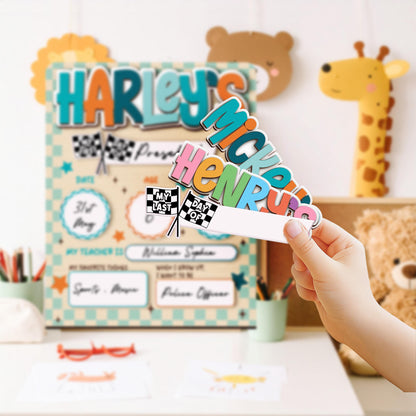 Custom First Day Of School Sign, Last Day of School Sign, Custom Name Sign, Preschool Back To School Dry Erase Sign, 1st Day of School Board