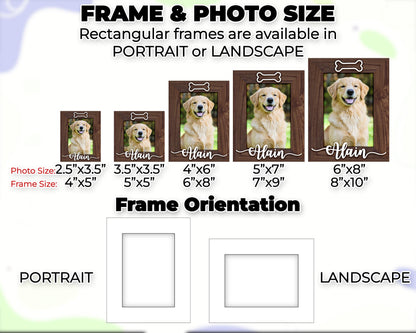 Personalized Pet Picture Frame,Dog Frame,Dog Memorial Gift,Pet Name Photo,Cat Dog Lover,Cat Memorial,Pet Portrait,New Pet Gift,Pet Keepsake