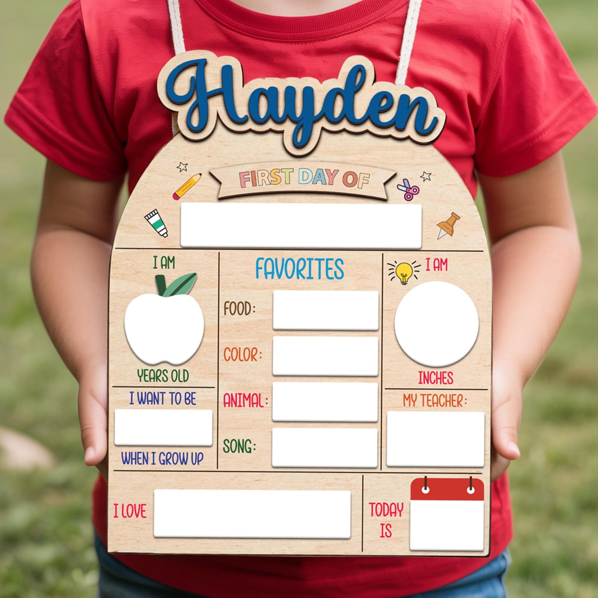 Custom Last Day and First Day of School, First Day Of School Sign, Gifts for Student, Back to School Sign for Kid, First Day Of School Board