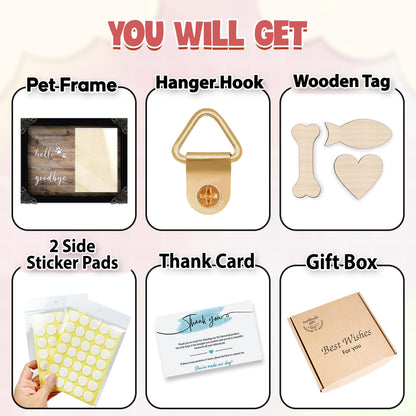 Personalized Dog Memorial Wood Frame,Pet Memorial Sign with Photo,Dog Memorial Gifts For Loss Of Dog,Sympathy Gift,Cat Memorial,Pet Lover