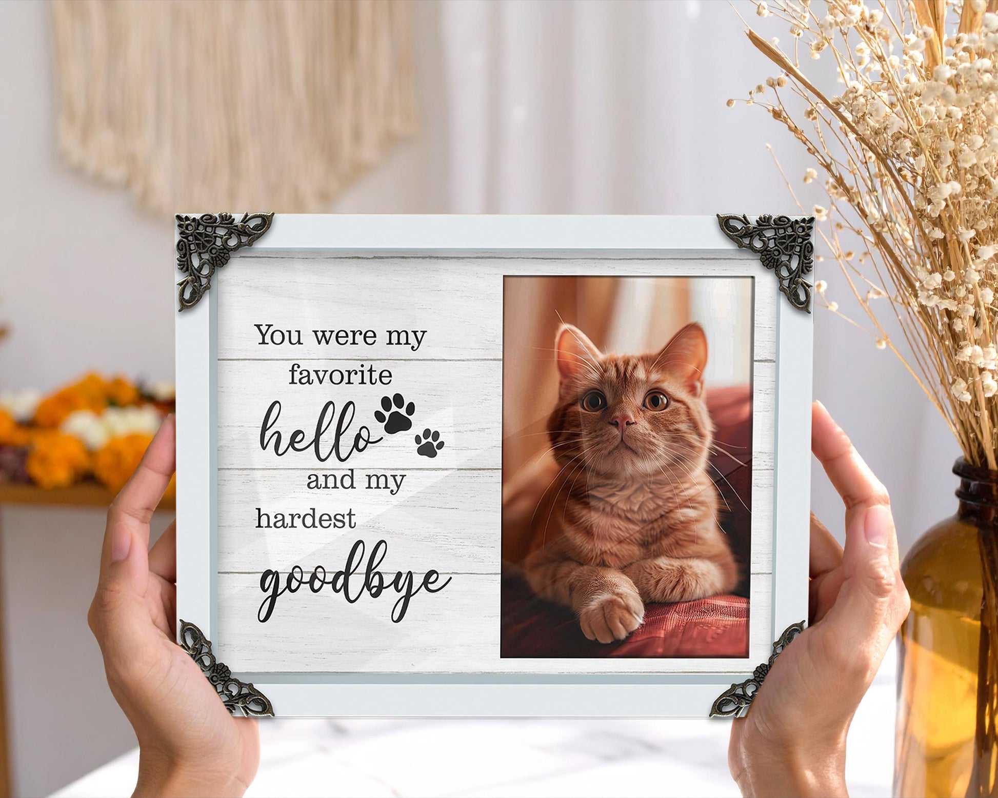 Personalized Dog Memorial Wood Frame,Pet Memorial Sign with Photo,Dog Memorial Gifts For Loss Of Dog,Sympathy Gift,Cat Memorial,Pet Lover