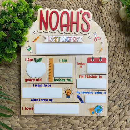 Custom First Day Of School Sign, First & Last Day of School Sign, Back To School Board, 1st Day Of School Sign, 1st Day Of Kindergarten Sign