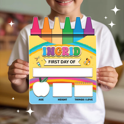 Custom First and Last Day of School Sign, Back To School Photo Prop for kids, Back to School Sign, Reusable 1st Day Of School Dry Erase Sign