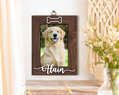 Personalized Pet Picture Frame,Dog Frame,Dog Memorial Gift,Pet Name Photo,Cat Dog Lover,Cat Memorial,Pet Portrait,New Pet Gift,Pet Keepsake