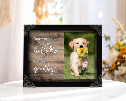 Personalized Dog Memorial Wood Frame,Pet Memorial Sign with Photo,Dog Memorial Gifts For Loss Of Dog,Sympathy Gift,Cat Memorial,Pet Lover