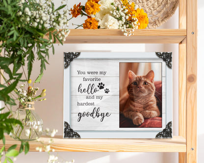 Personalized Dog Memorial Wood Frame,Pet Memorial Sign with Photo,Dog Memorial Gifts For Loss Of Dog,Sympathy Gift,Cat Memorial,Pet Lover