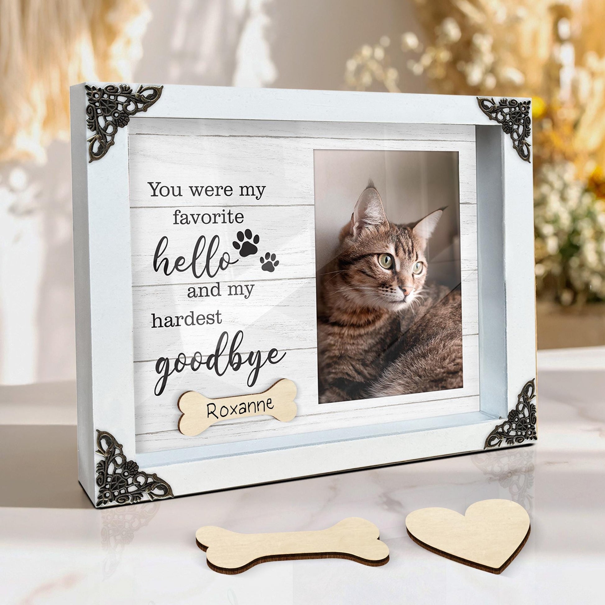 Personalized Dog Memorial Wood Frame,Pet Memorial Sign with Photo,Dog Memorial Gifts For Loss Of Dog,Sympathy Gift,Cat Memorial,Pet Lover