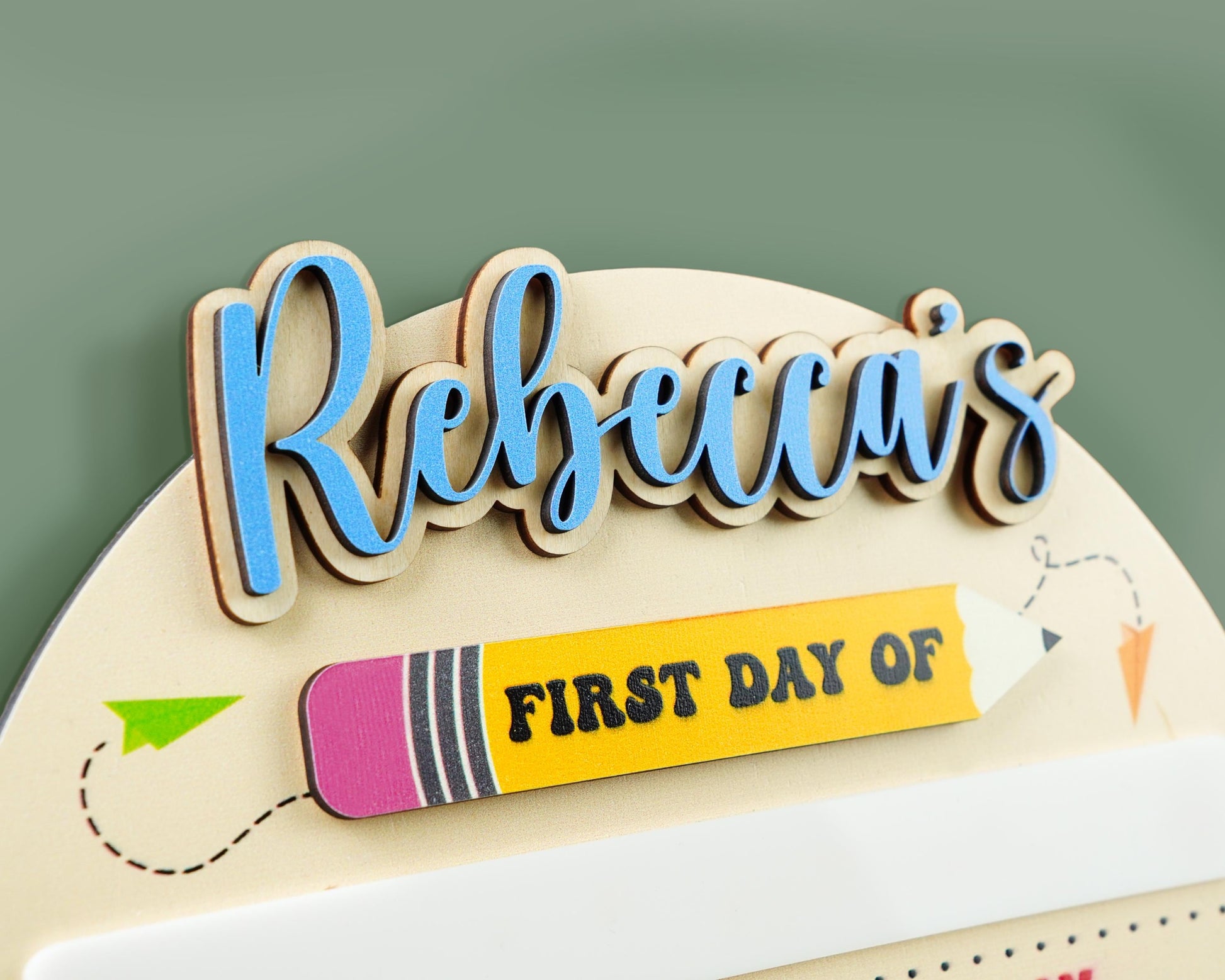 First Day Of School Sign,Back to School Board,Kindergarten 1st Day of School  Reusable Sign,Last Day of School,Photo Prop,First Day of Pre K