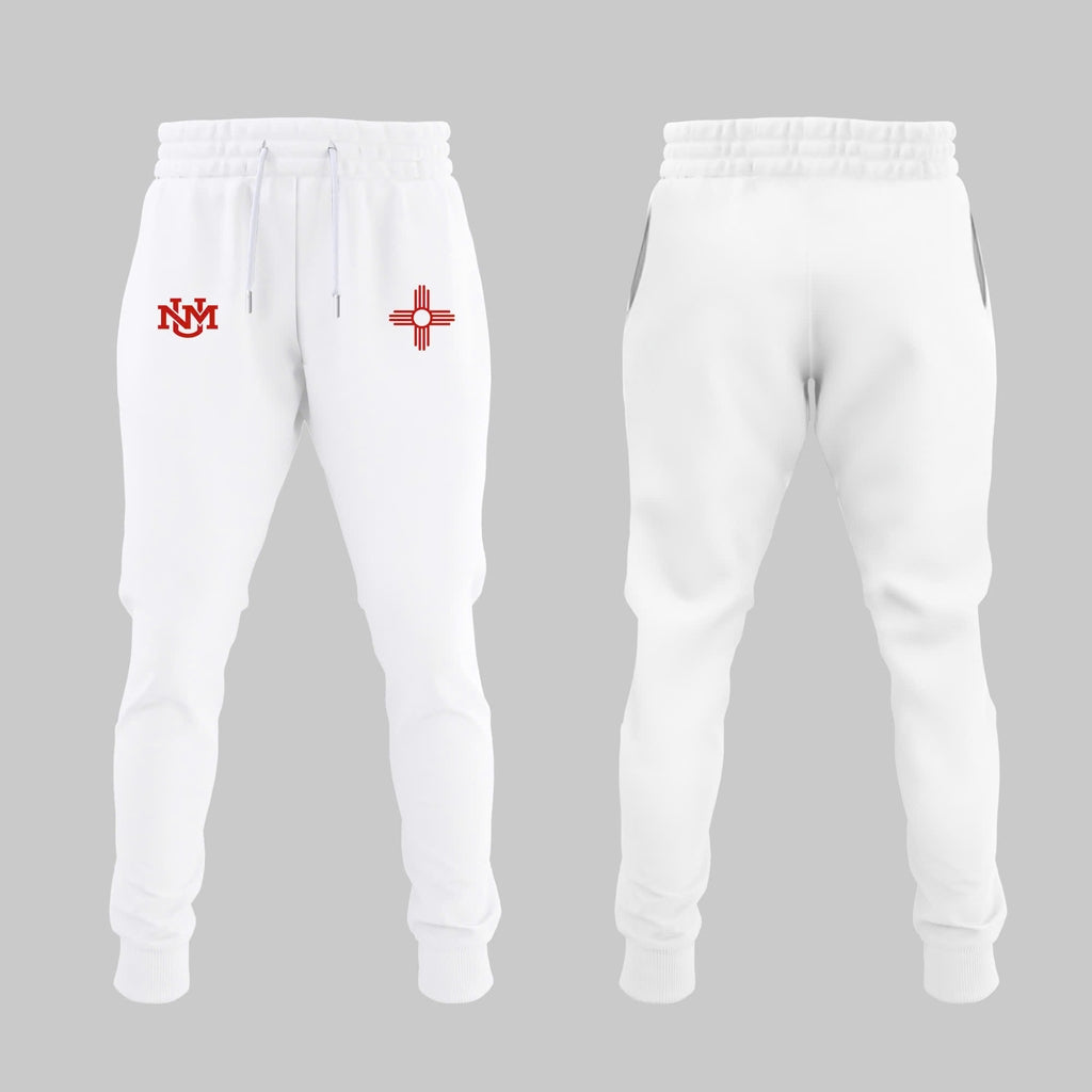 Special Edition New Mexico Lobos Wordmark Logo Uniform Sweat - White