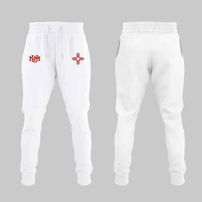 Special Edition New Mexico Lobos Wordmark Logo Uniform Hoodie - White