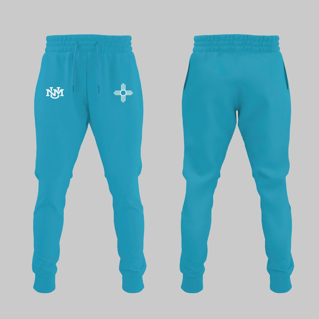 Special Edition New Mexico Lobos Wordmark Logo Uniform Tshirt - The Turquoise