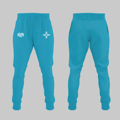 Special Edition New Mexico Lobos Wordmark Logo Uniform Sweat - The Turquoise