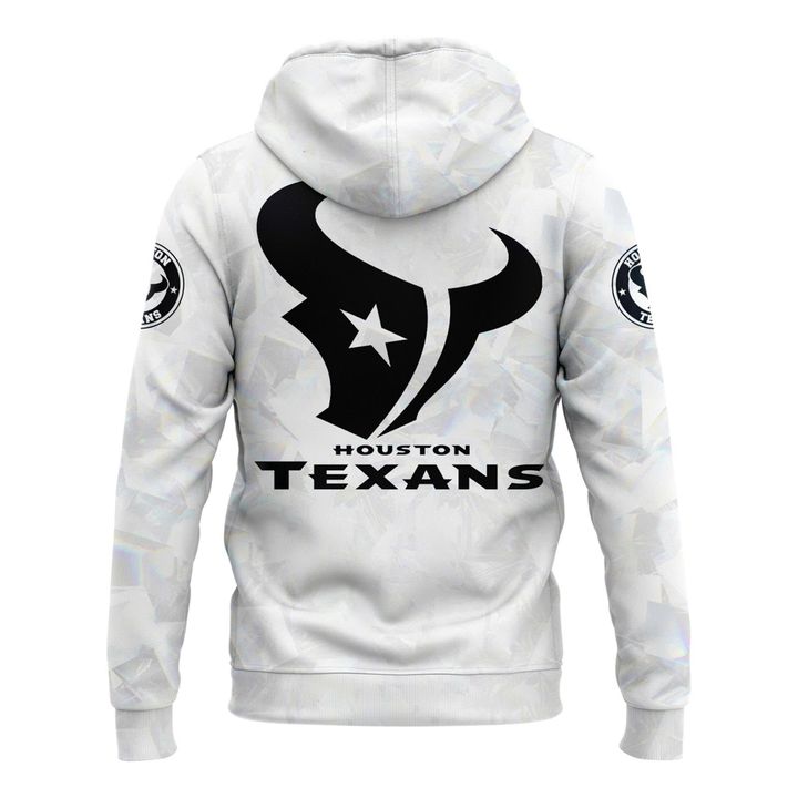 Houston Texans 2025-2026 Icy white Hoodie (Pattern)