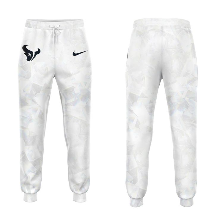 Houston Texans 2025-2026 Icy white Hoodie V2 (Pattern)