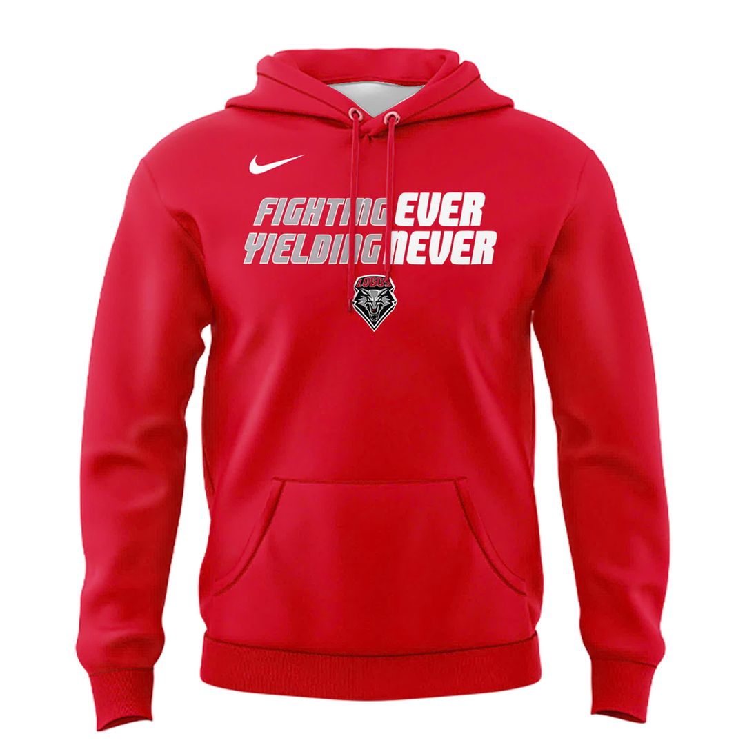 2025 "Fighting Ever Yielding Never" Red Hoodie