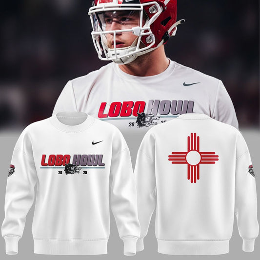 2025 "LOBO HOWL" White Sweat