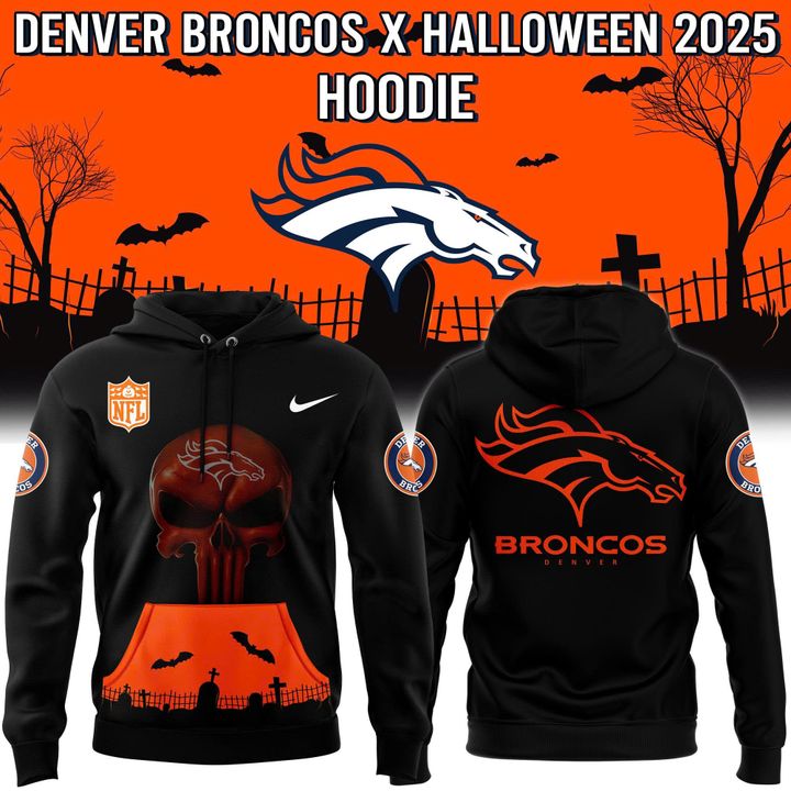 Denver Broncos x Halloween 2025 Hoodie