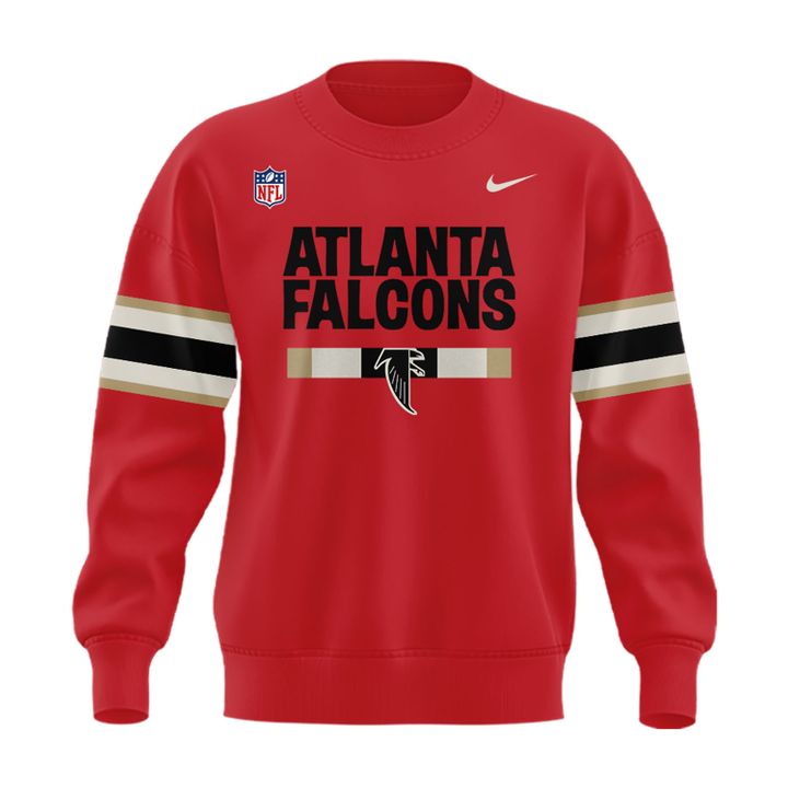 1966-1969 Atlanta Falcons Throwbacks Helmet Logo Red Sweat