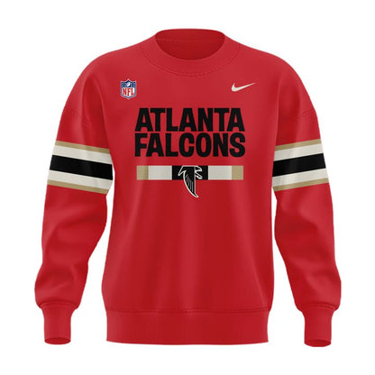 1966-1969 Atlanta Falcons Throwbacks Helmet Logo Red Sweat