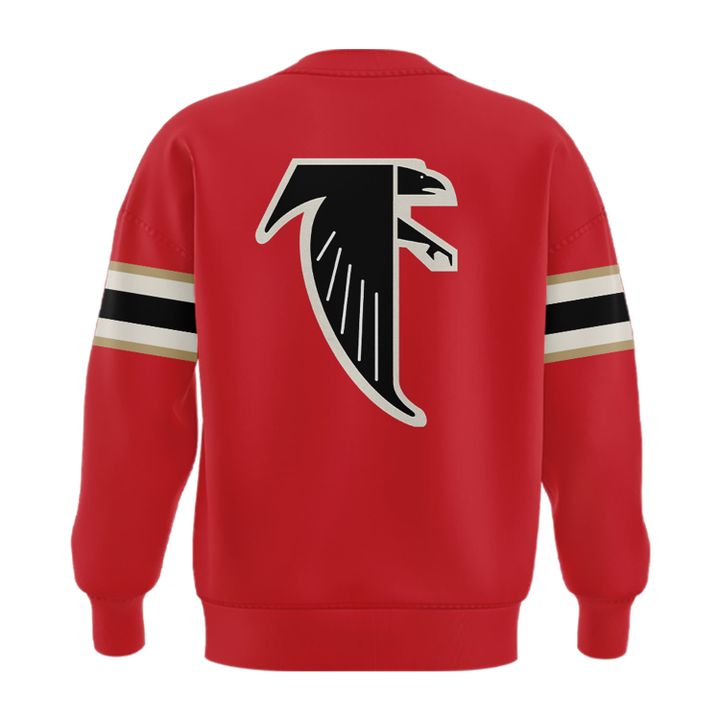 1966-1969 Atlanta Falcons Throwbacks Helmet Logo Red Sweat