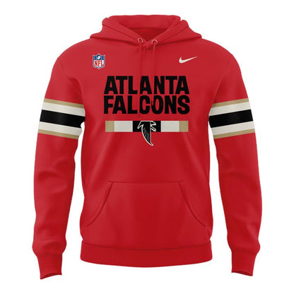 1966-1969 Atlanta Falcons Throwbacks Helmet Logo Red Hoodie