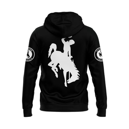 Wyoming Cowboy Football Coal-Black Hoodie