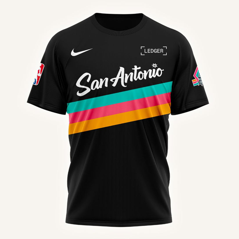 San Antonio Spurs Back To Black City Edition T-Shirt