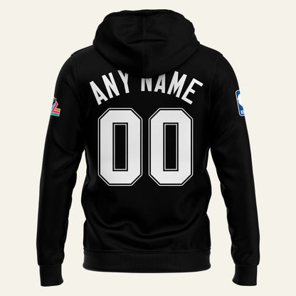 San Antonio Spurs Back To Black City Edition Custom Hoodie