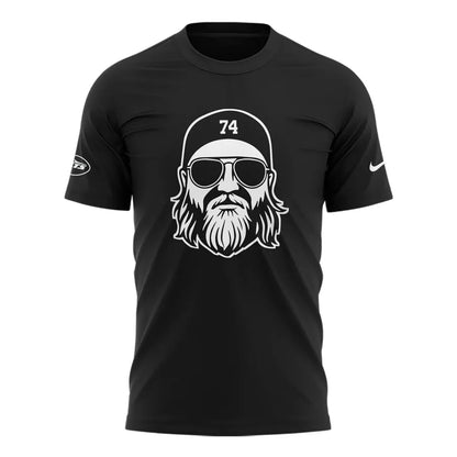 “A TRUE JET 74” T-shirt honoring Nick Mangold, legend of the New York Jets for fans