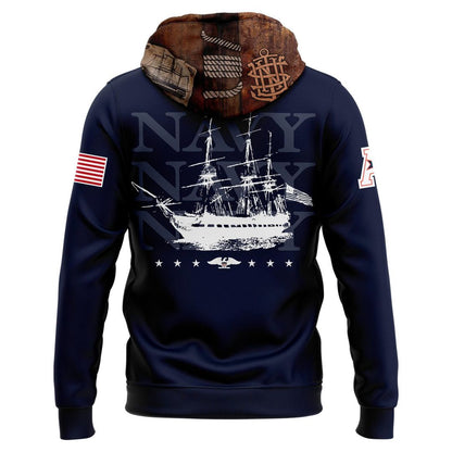 Navy Midshipmen 250th Anniversary Uniform Sideline Collection Replica Hoodie