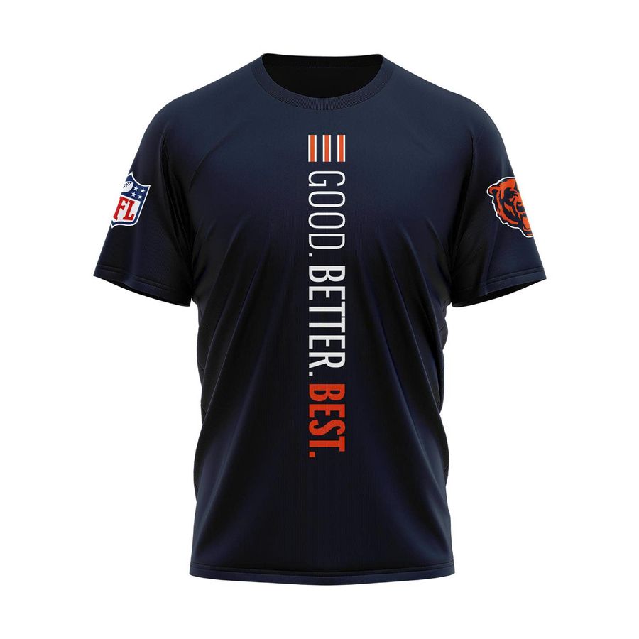 Chicago Bears 2025 T-shirt The Good. Better. Best. Collection4