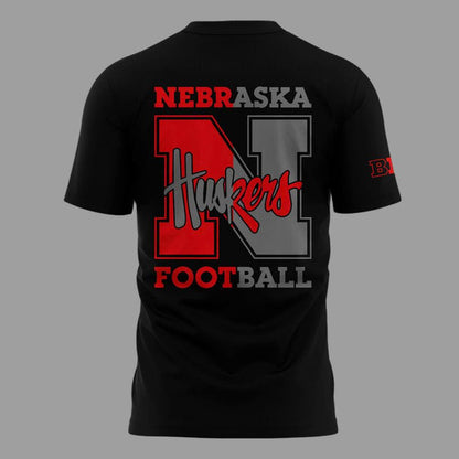 2025 limited edition t-shirt Nebraska football "Back In Black" for fans