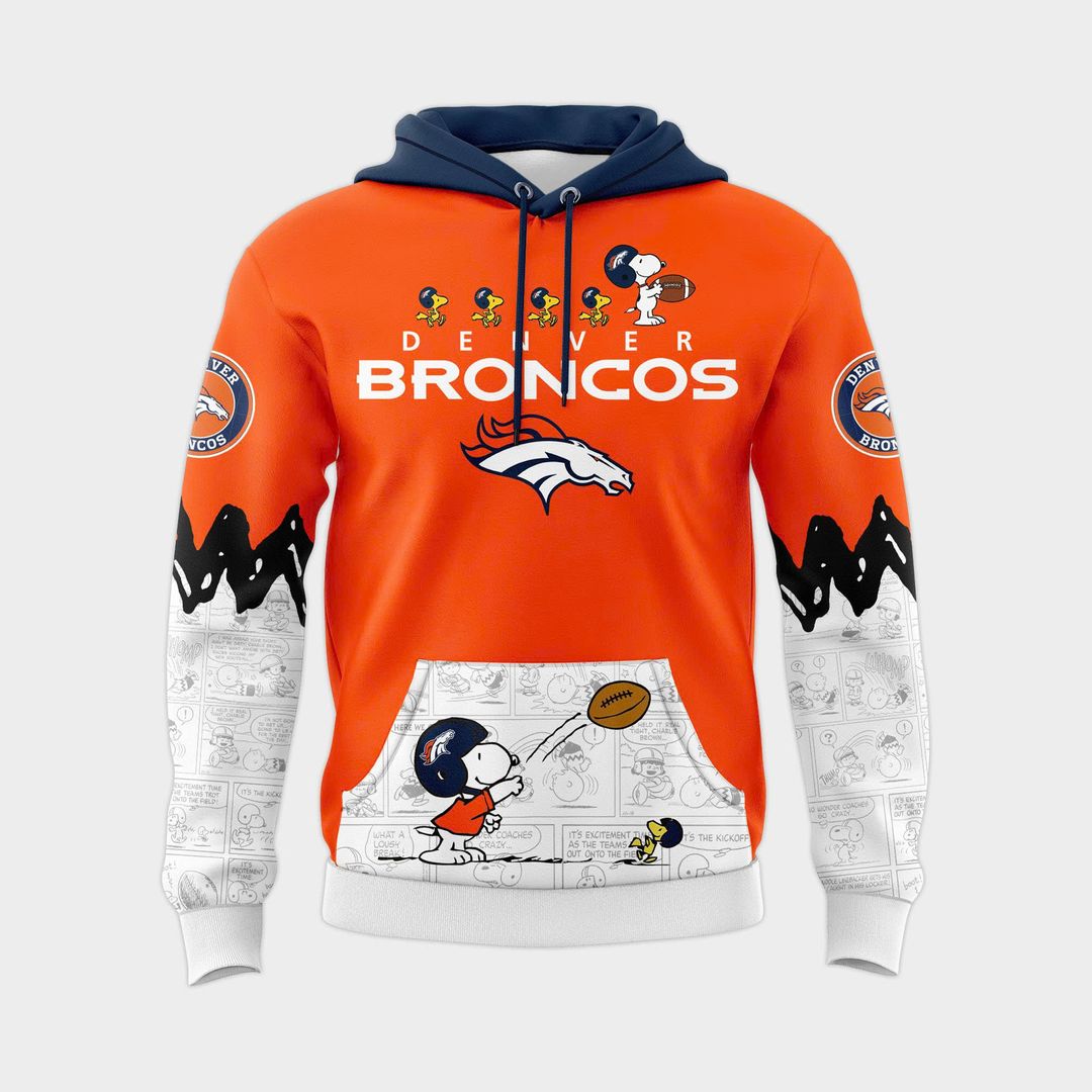 Denver Broncos Peanuts Night 2025 Special Combo Hoodie