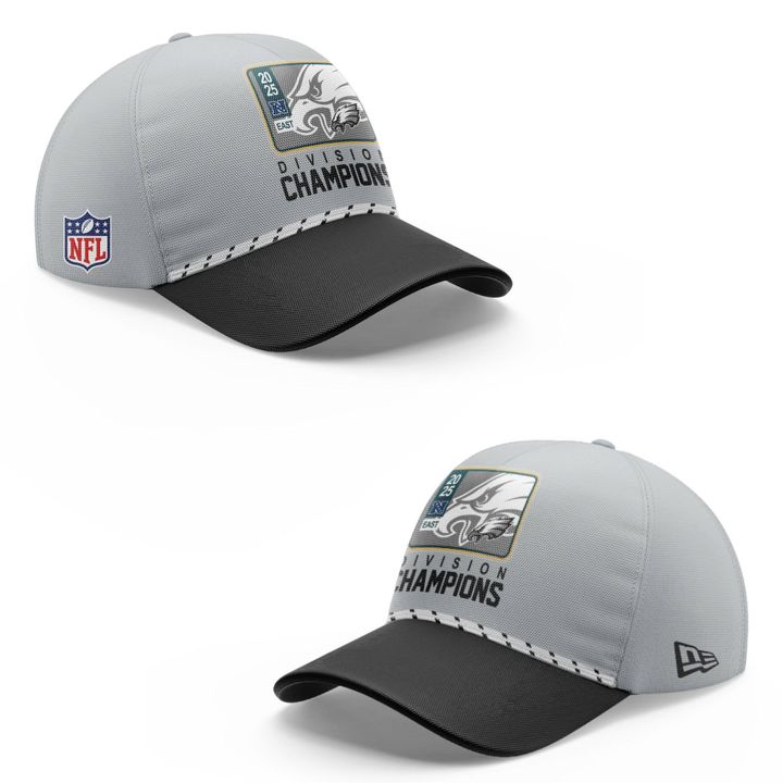 Black Philadelphia Eagles 2025 NFC East Division Champions Locker Room Trophy Collection T-shirt