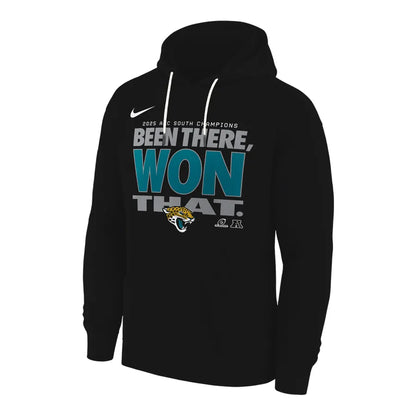 Jacksonville Jaguars 2025 AFC South Division Champions Locker Room Trophy Collection Hoodie
