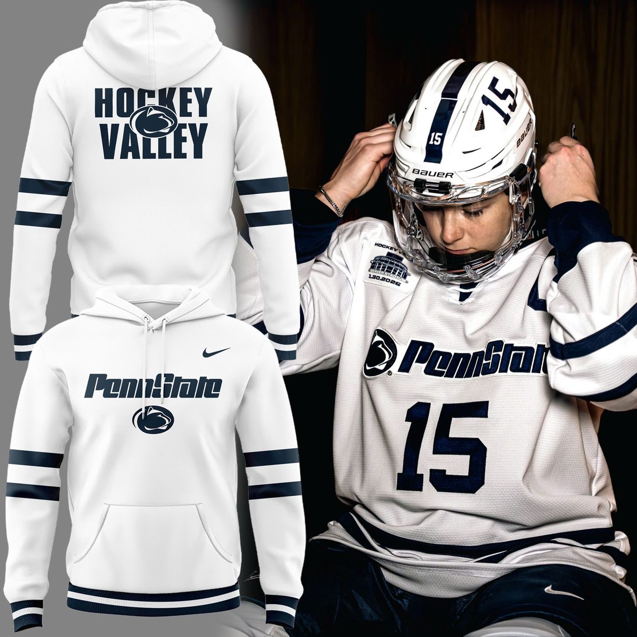 Penn State Hockey Beaver Stadium Uniform Hoodie - Limited Edition