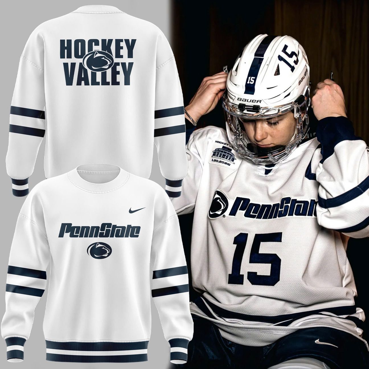 Penn State Hockey Beaver Stadium Uniform Sweatshirt - Limited Edition