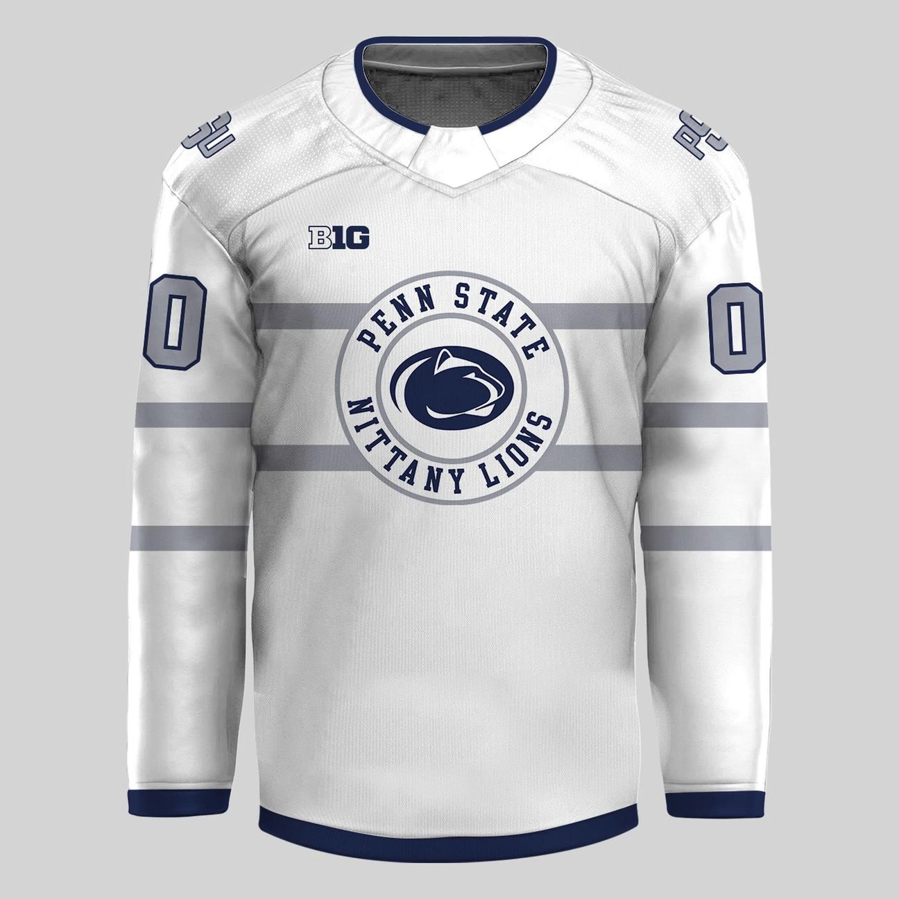 2026 Penn State Nittany Lions Hockey White Uniform Hockey Jersey Custom Name Numbers