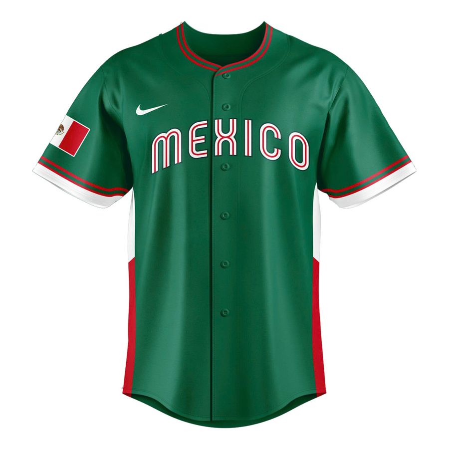 Mexico Baseball Nike 2026 World Baseball Classic Road Stadium Jersey - Green