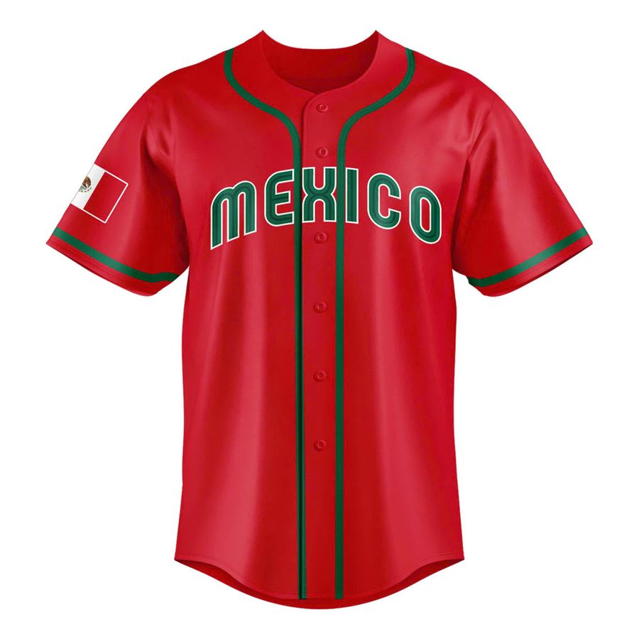 Mexico National Baseball Team 2026 World Baseball Classic Stadium Jersey - Red