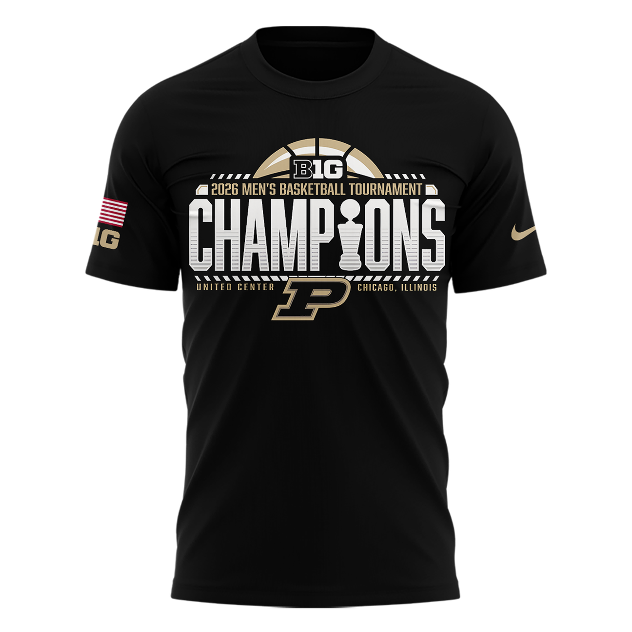 Purdue Men's Basketball 2026 Big Ten Tournament Champions T Shirt