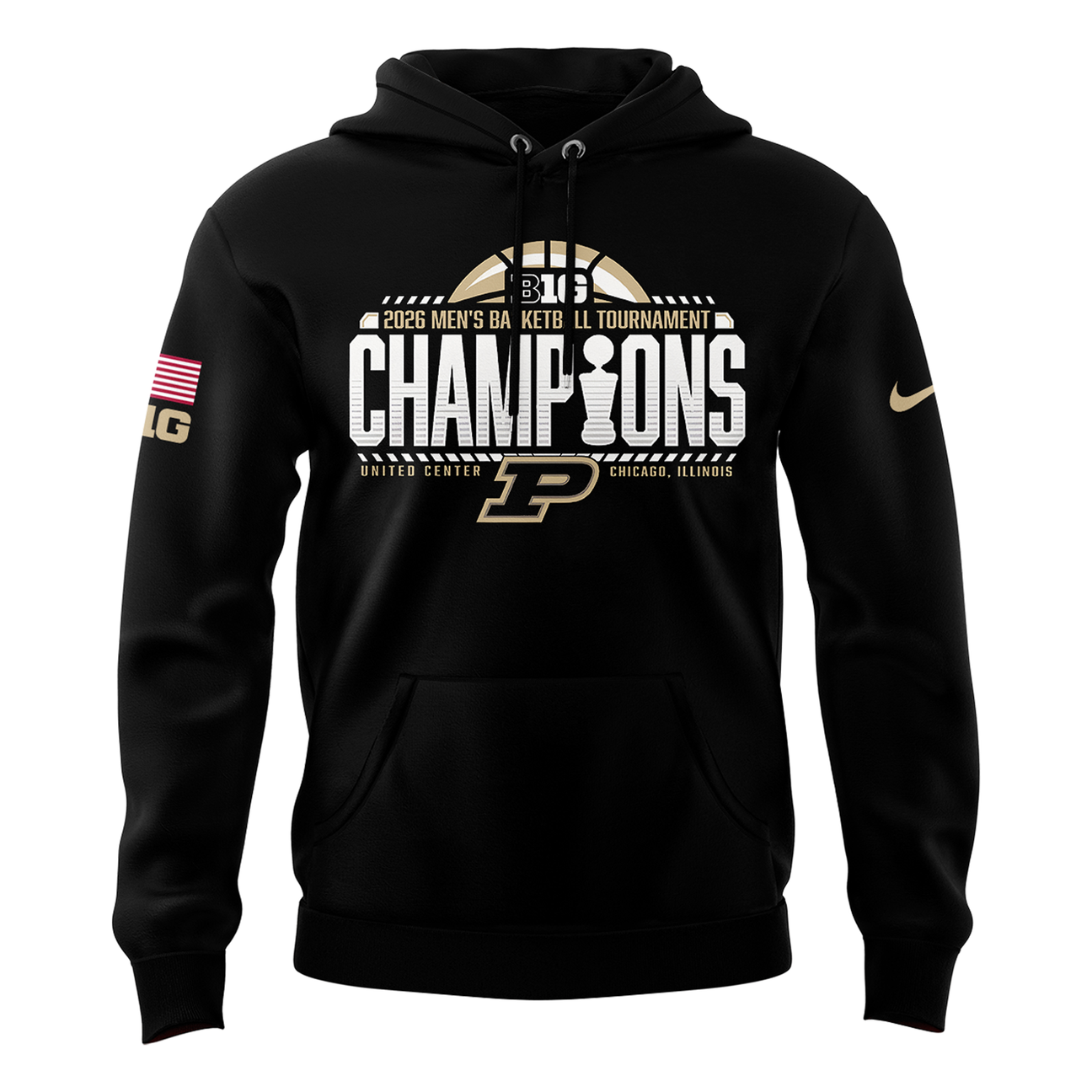 Purdue Men's Basketball 2026 Big Ten Tournament Champions Hoodie