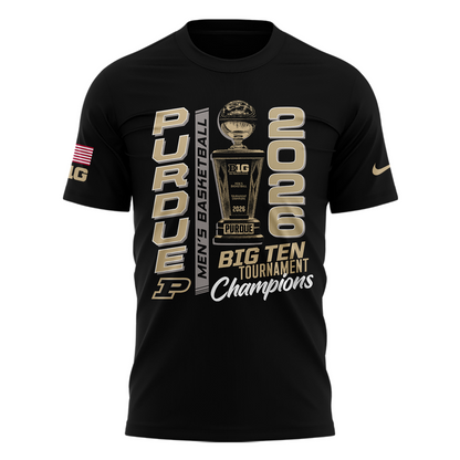 Purdue Men's Basketball 2026 Big Ten Tournament Champions T Shirt