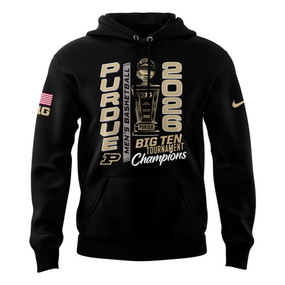 Purdue Men's Basketball 2026 Big Ten Tournament Champions Hoodie