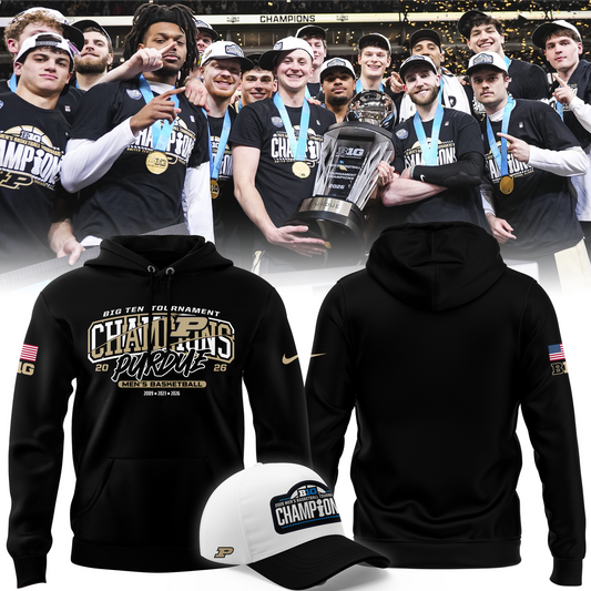 Purdue Men's Basketball 2026 Big Ten Tournament Champions Hoodie