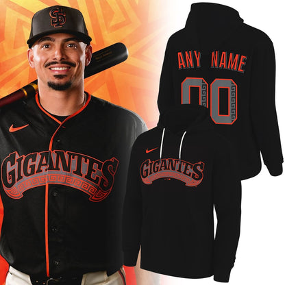 San Francisco Giants - GIGANTE🔥- Custom Hoodie - Black