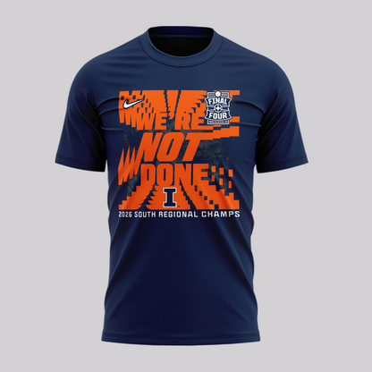 10.Illinois Fighting Illini 2026 NCAA Men's Basketball Tournament March Madness Final Four T-Shirt
